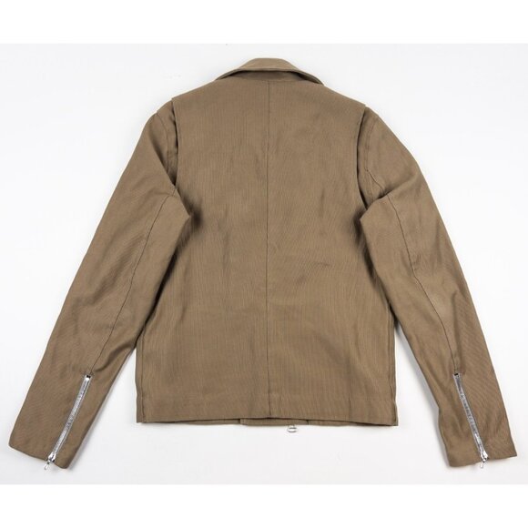 Wings + Horns Moto Jacket Men's Small Corduroy Brown Riders Asymmetrical Zip - Picture 3 of 14